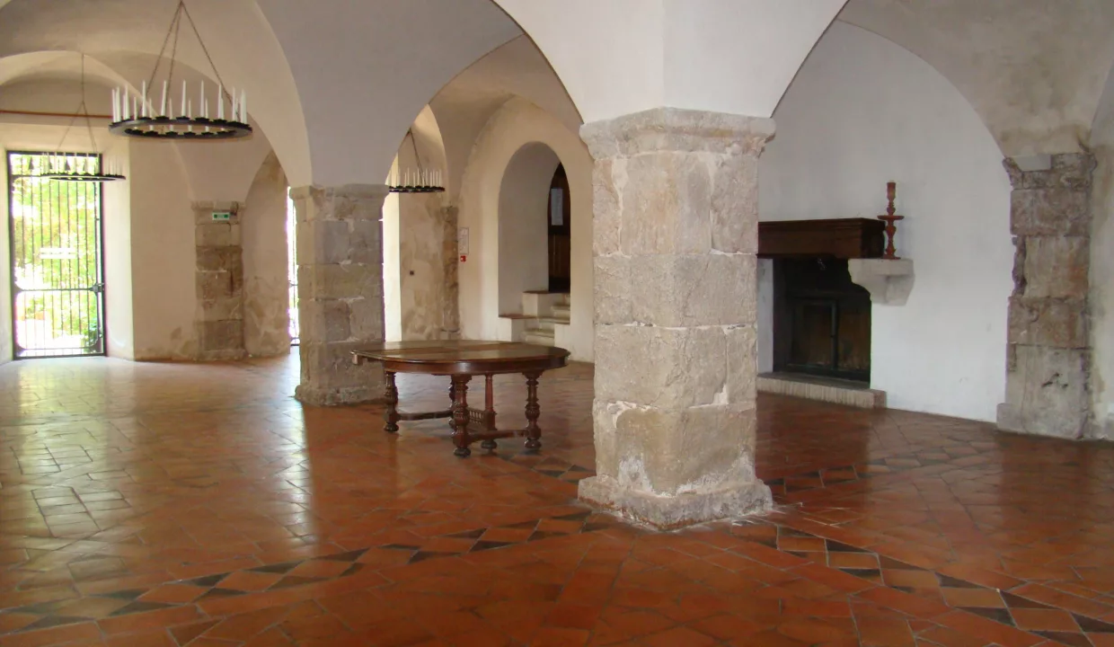 Château vins sur Camary salle basse vide